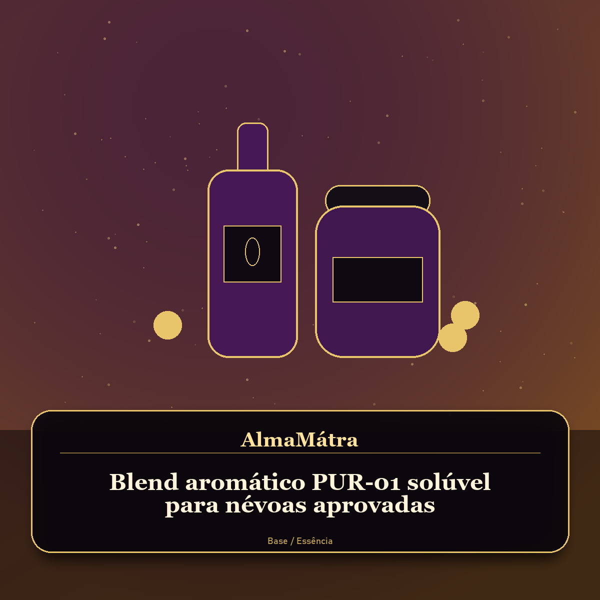 Blend aromático PUR-01 solúvel para névoas aprovadas