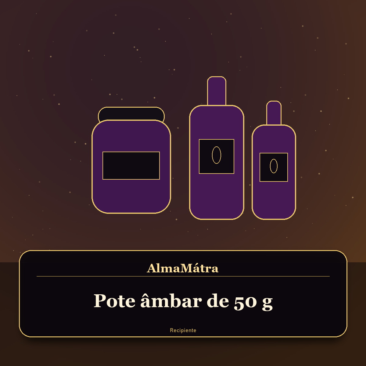 Pote âmbar de 50 g